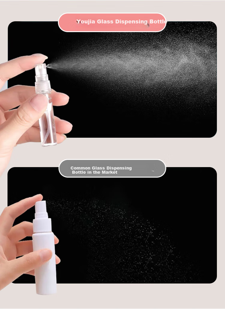 UPLUS Glass Perfume Refill Bottles 5ml*4 Portable Spray Mini Travel Empty Bottles 4