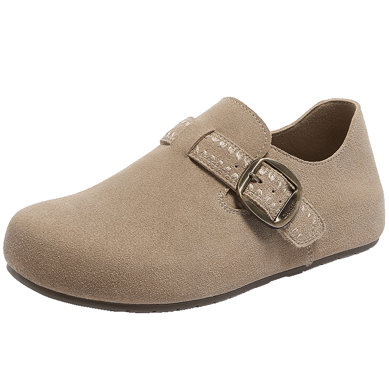 CAMEL Li Keyi Edition Loose Fit 2nd Generation Birkenstock Style Women's Casual Shoes L26S700198 Apricot 37