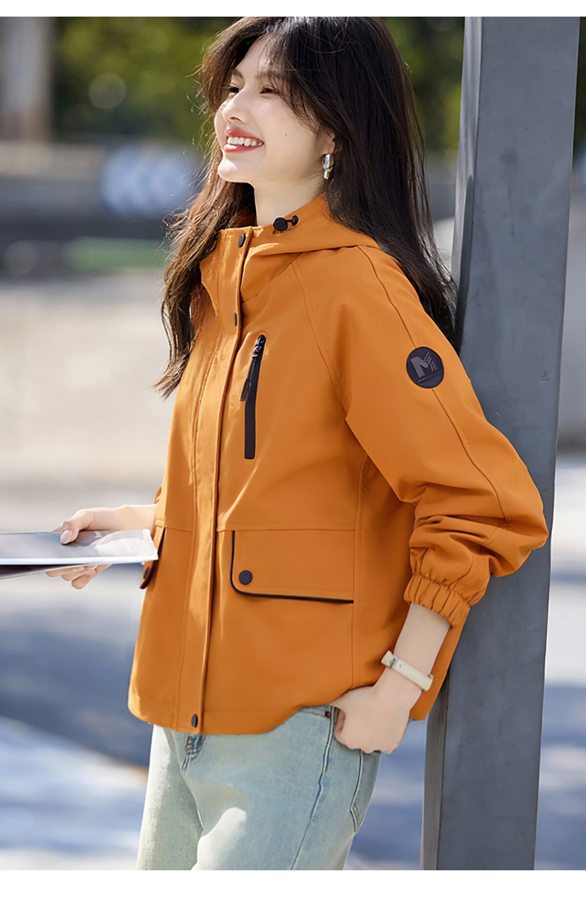She Enjoy Casual Short Jacket for Women Petite Workwear Style Outdoor Jacket T54D021 22