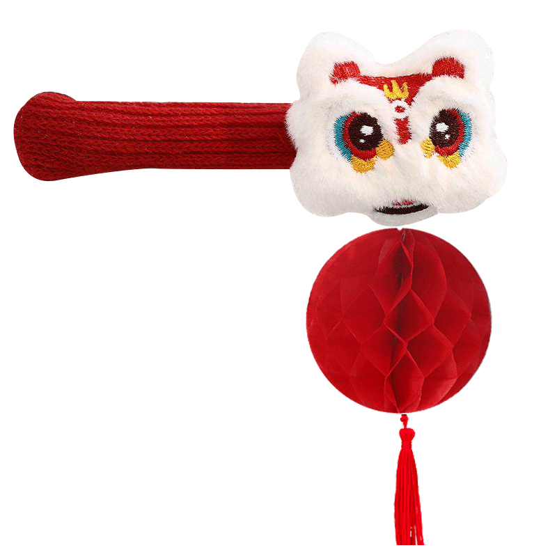 Jiamo Housewarming Decoration, Lion Door Handle Cover, Entrance Door Hanging Ornament, New Home Setup, Moving In Ceremony Supplies