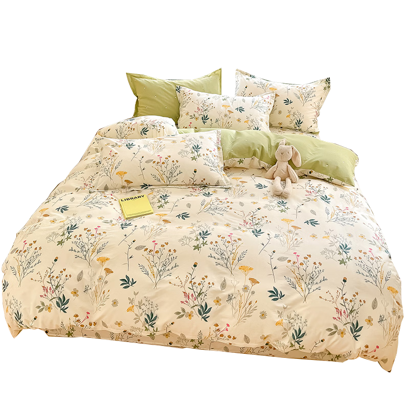 MUJI 100% Cotton Duvet Cover Single Pure Cotton Student Bedding 180x220cm