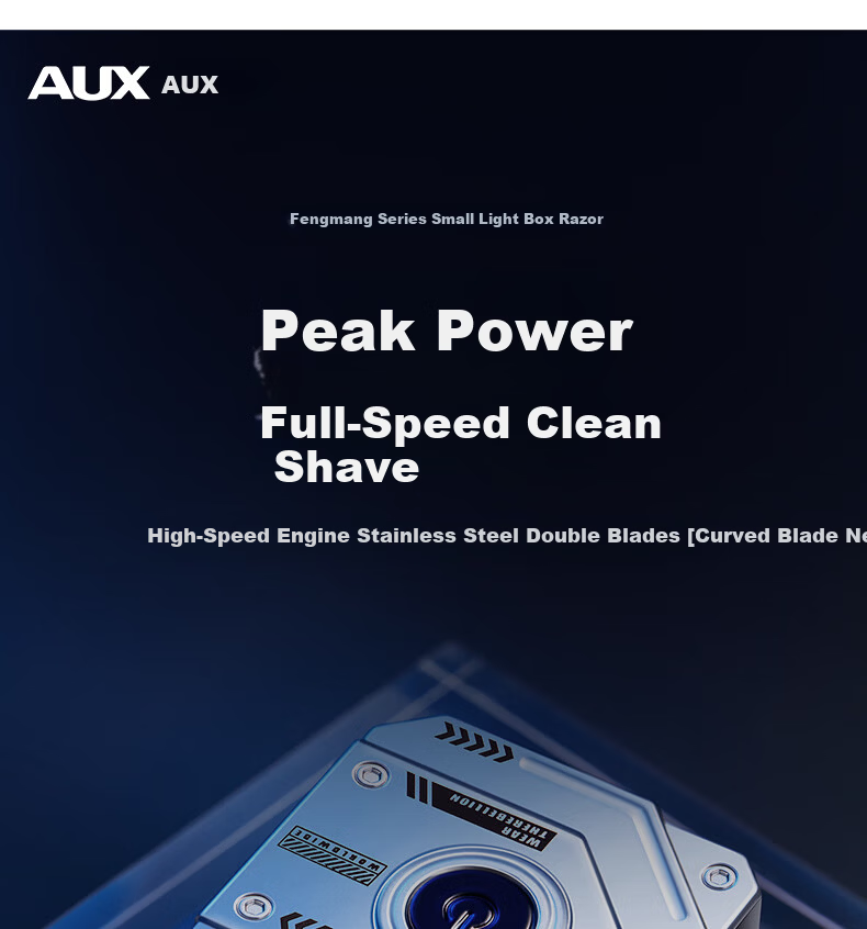 AUX Men's Electric Shaver Portable Mini Beard Trimmer Sensitive Skin Razor Birthday Gift Compact Travel Shaving Razor Annual Meeting Prize New Year Gift 1