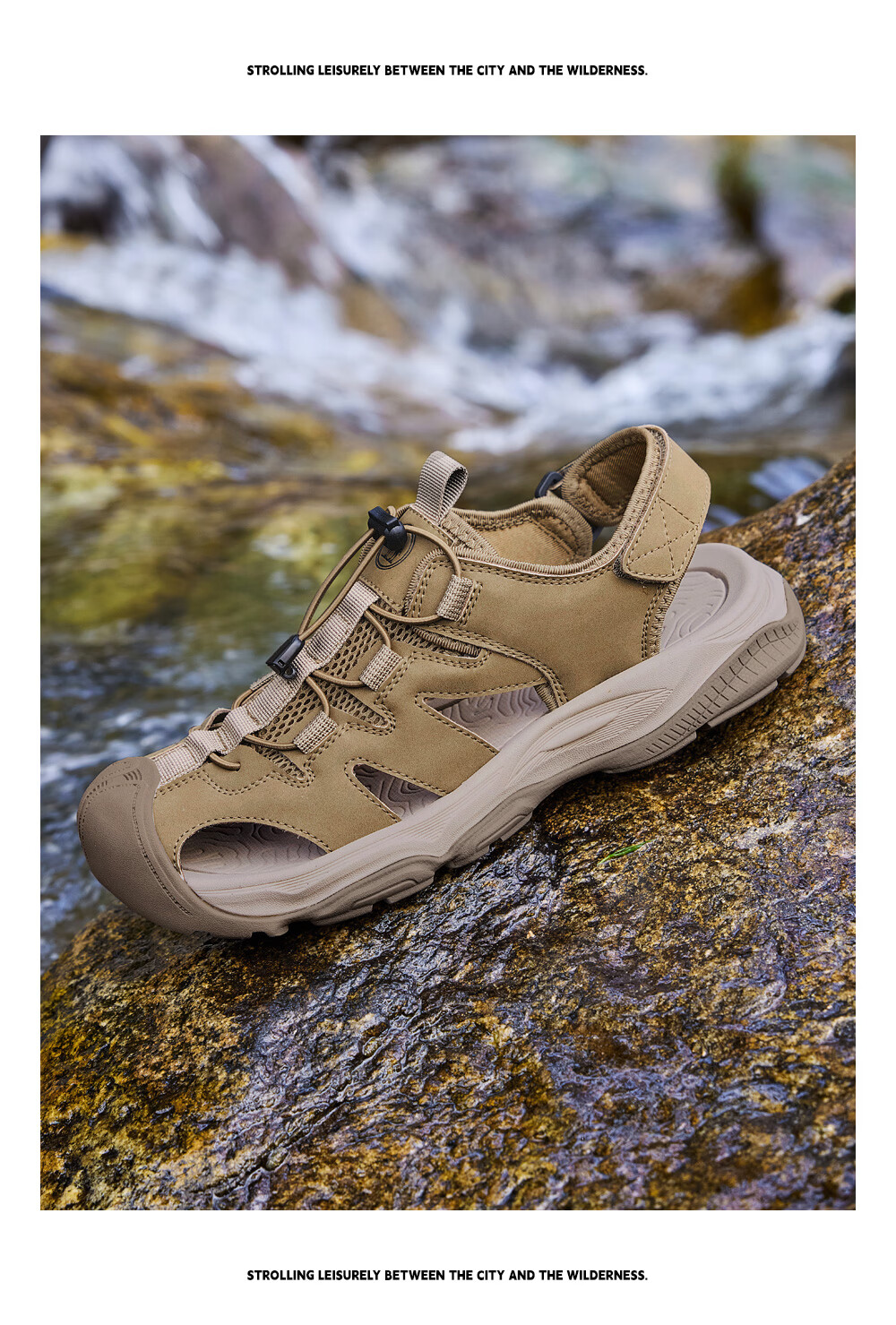 Camel Brand Breathable Mesh Water Shoes Beach Hollow Sandals P16M379020 Night Black Size 40 11