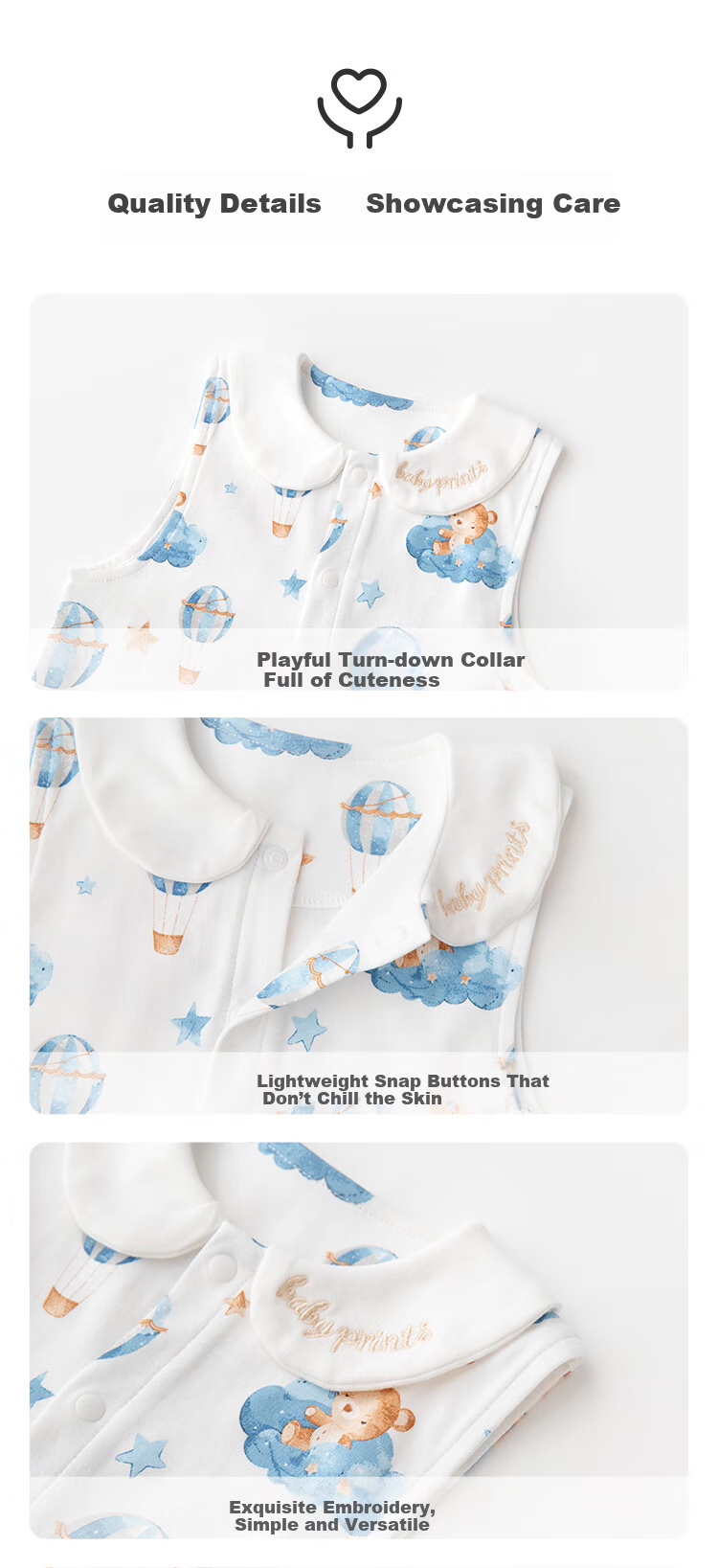 Babyprints Baby Cotton Baby Vest Unisex Toddler Belly Warmer Soft Cute Rabbit 73 6