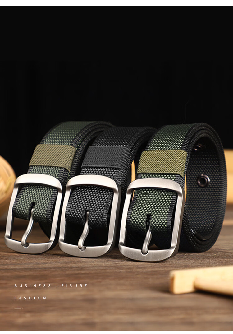 LUCKY LION Men's Leather Pin Buckle Casual Belt Gift for Men 2288 2