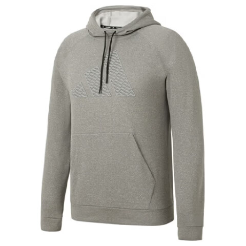 Adidas Men's Knitted Hoodie Casual Sports Pullover IW8405 Medium Heather Gray S