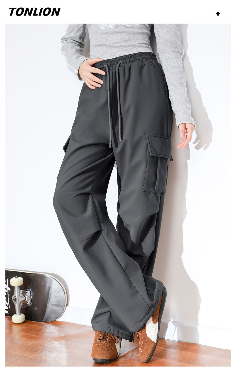 TonLion Women's Summer Workwear Pants New Cool-Touch Straight-Leg Jogger Convertible Elastic Slim Fit Sports Trousers 13