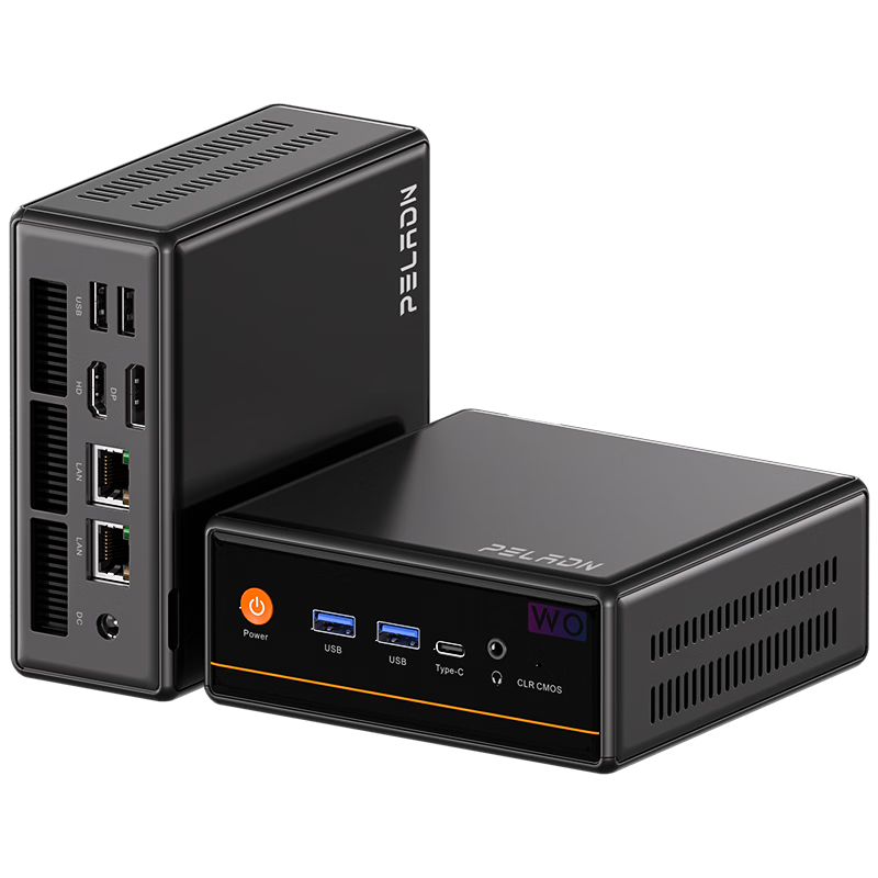 PELADN Mini PC AMD Ryzen 5 Gaming Office Business Mini Desktop Computer (R5 5600H 8GB 512GB SSD)