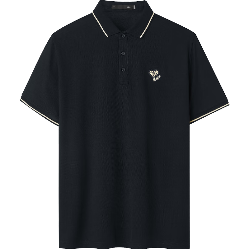HLA Hailan Home Men's Short Sleeve Polo Shirt 26 Yixin Embroidered Cooling Short Sleeve Summer Shirt