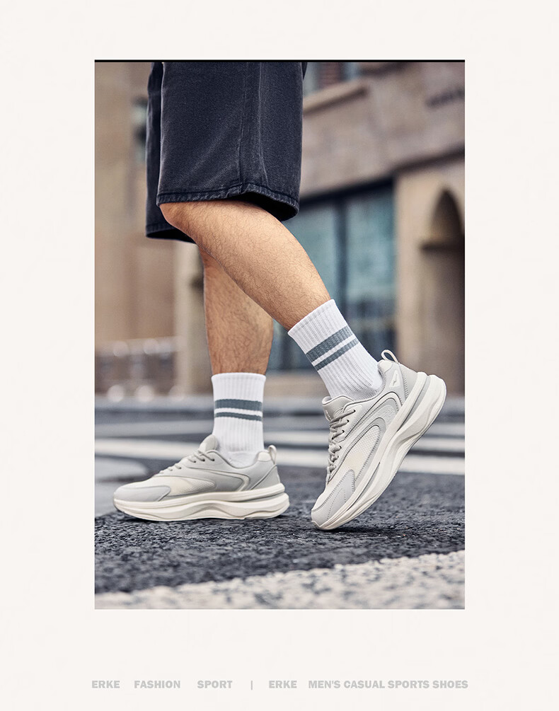ERKE 2026 New Comfortable Thick-Soled Dad Sneakers Soft Elastic Versatile Casual Shoes Wei Yang 3 19