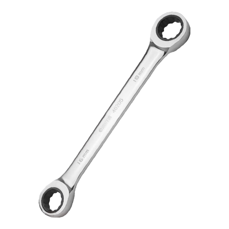 SATA 46200 Fully Polished Double Flare Ratchet Wrench 8x10MM