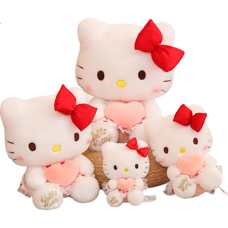 Плюшевая игрушка Yimeiwawa HelloKitty, милый кот, подарок для девочки на День Святого Валентина или день рождения