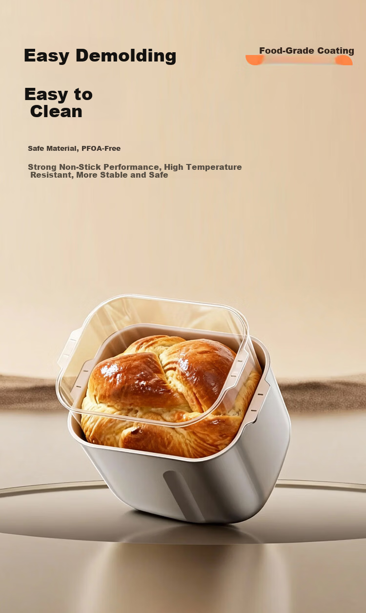 ACA Automatic All-In Bread Maker, Multifunctional Bread And Pastry Machine, Automatic Sprinkle Yeast Filling, Aluminum Pressed Inner Pot, T5 Pro 18