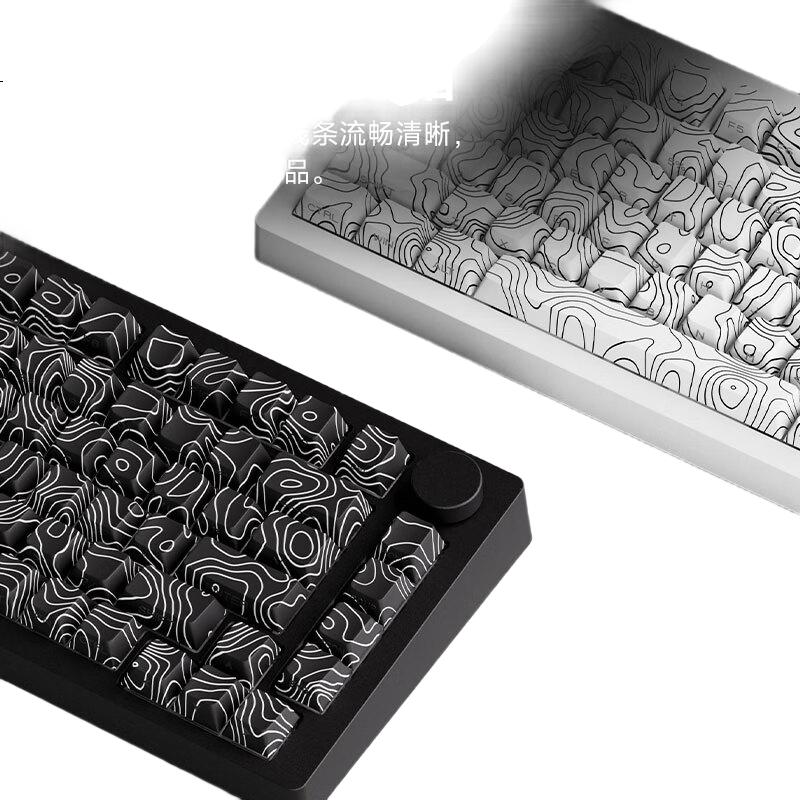 Механическая клавиатура AKKO & MoGeek M1 V5 CNC Aluminum, три режима подключения (проводная, 2.4G, Bluetooth), горячая замена переключателей, RGB подсветка, 82 клавиши, белый цвет