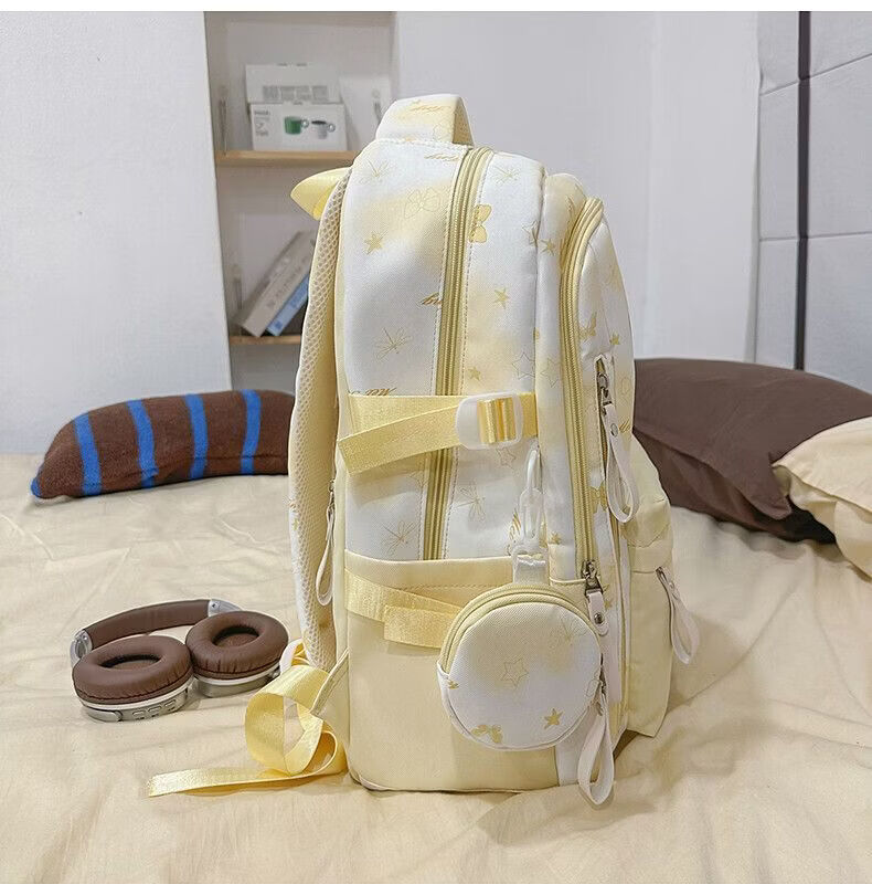 Warrior Backpack for Middle School Girls Blue High School Students 2026 New Stylish Large Capacity Lightweight Spine Protection Double Shoulder Bag 9