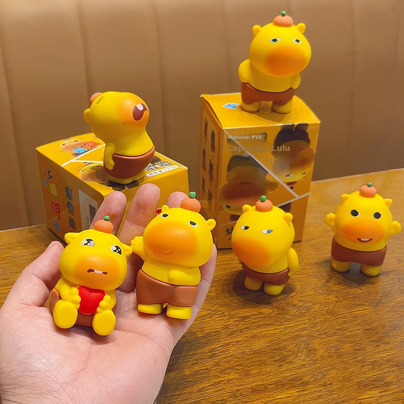 Shangmei Beibei Capybara Hole Fun Blind Box Poke Fun Lucky Draw Student Prize Kindergarten Gift Toy Birthday Present 10