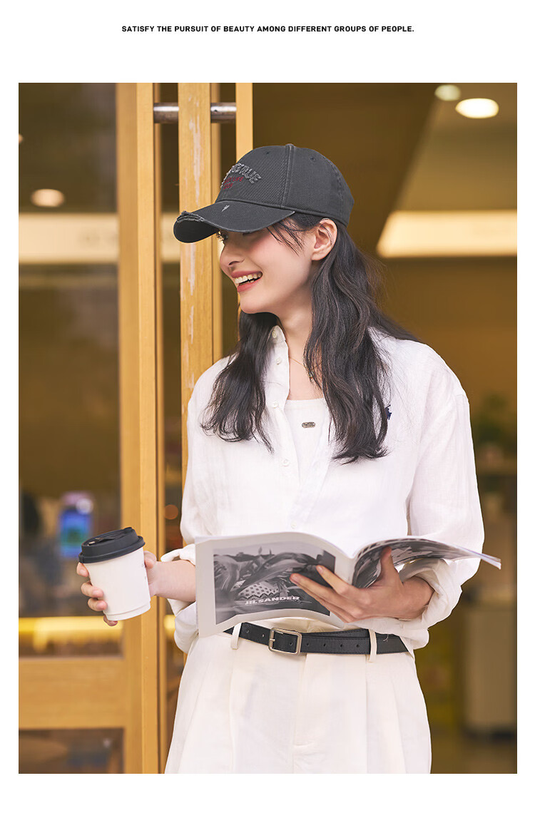 Zhenxiang Women's Baseball Cap Spring Autumn Fashion Embroidered Vintage Four-Season High-End Duckbill Hat Face-Slimming Y1029 11