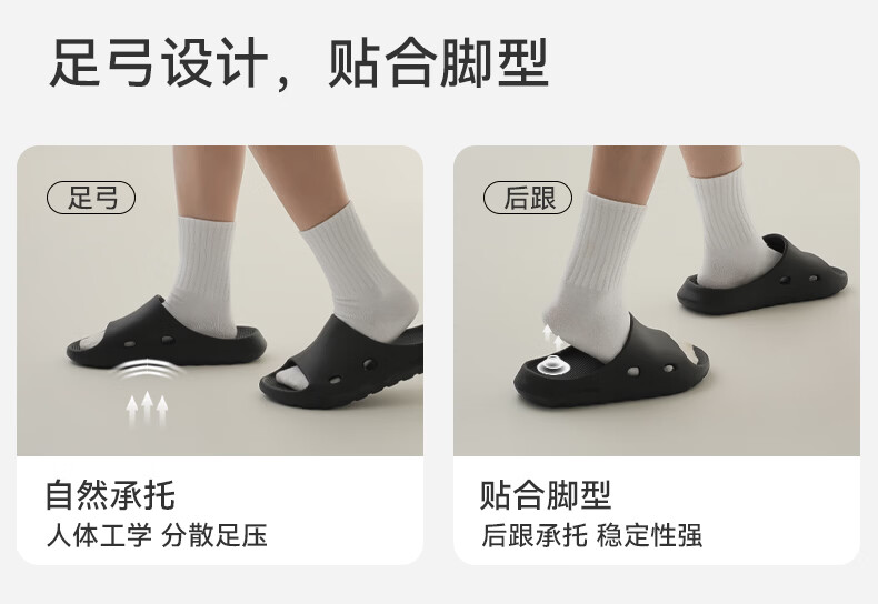 Sanli Kongqing Lianlu Slippers, 2026 New Style, Women's Bathroom Home Indoor All-Season EVA Slippers for Men, Gray, Size 42-43 3