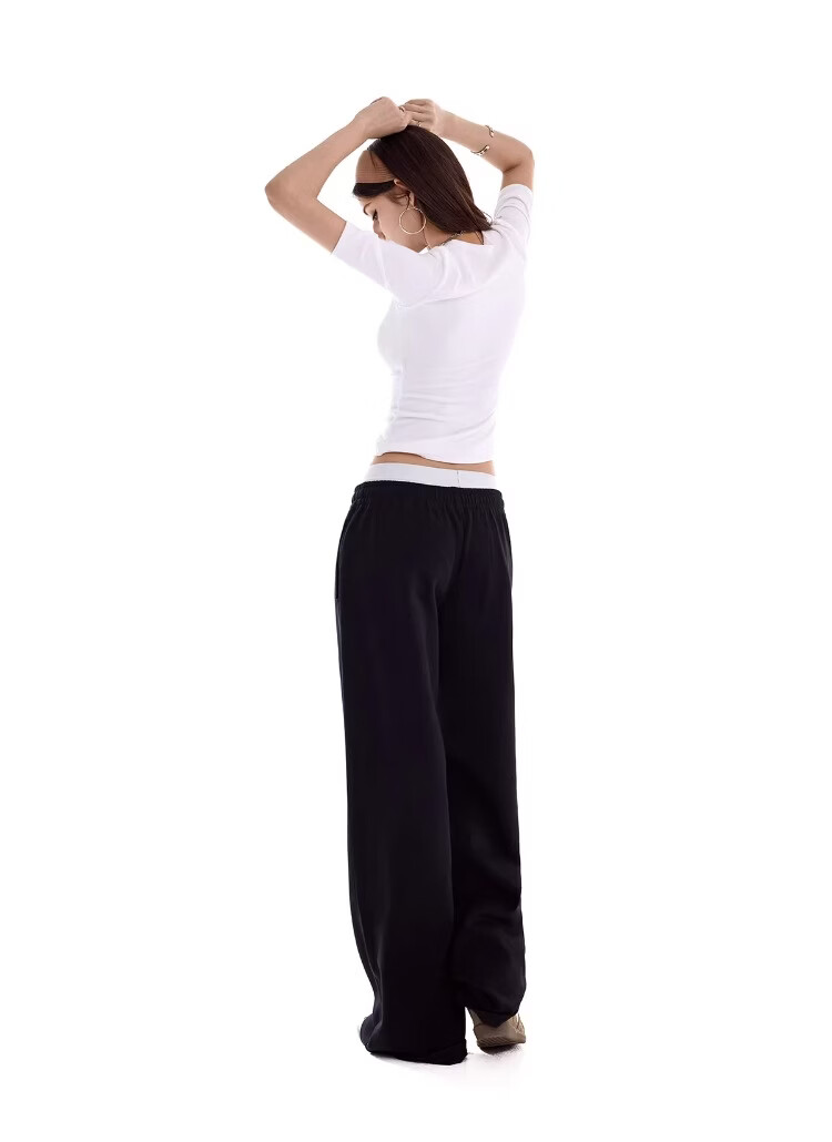 ICH MODE Women's Slim Fit Five-Point Sleeve Mid-Sleeve T-Shirt Summer Base Short Sleeve Sports Shoulder Top White S 20