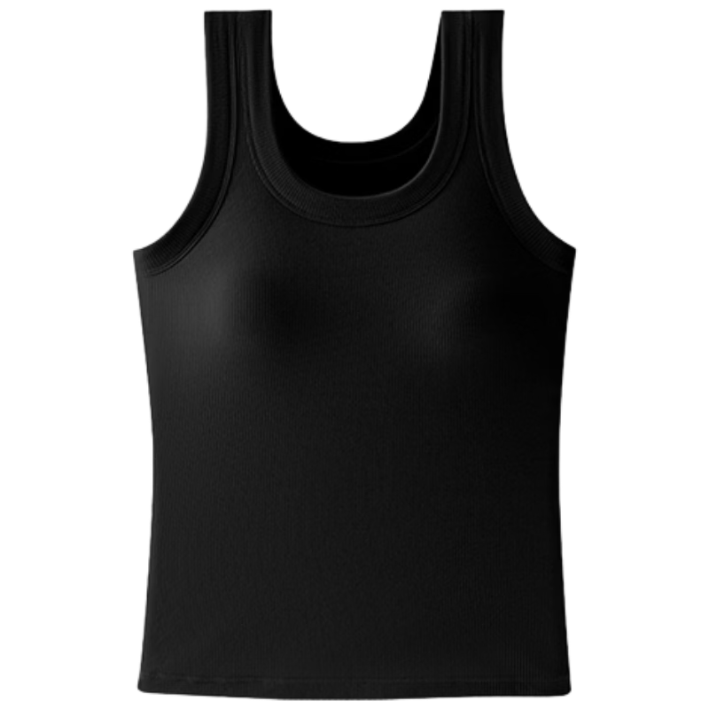 Dushiliren [No Bra Needed] Women's Camisole Tank Top with Built-In Pads, Inner Wear Or Outer Wear, Stylish Back Design Bra Lingerie