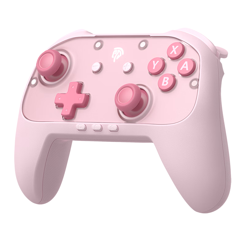 EasySMX Yisuoma S10 Agile Edition Switch 2 Controller NS Pro Grip Bluetooth Wireless PC Computer Steam Game Pokemon Macro Programming Nine-Axis Motion Sensor Mobile Phone Controller Pink