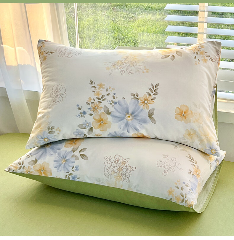 Grace A-Class Antibacterial 100% Xinjiang Cotton Pillowcases, Single Student Pillowcase Pair 48*72cm, Qinghe 5