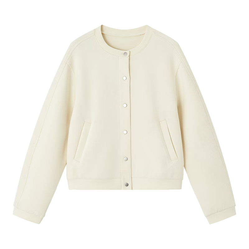 Demana Warm Soft Air Layer Spring Outdoor Korean Style Crew Neck Loose Small Size Thermal Sweatshirt Jacket for Women