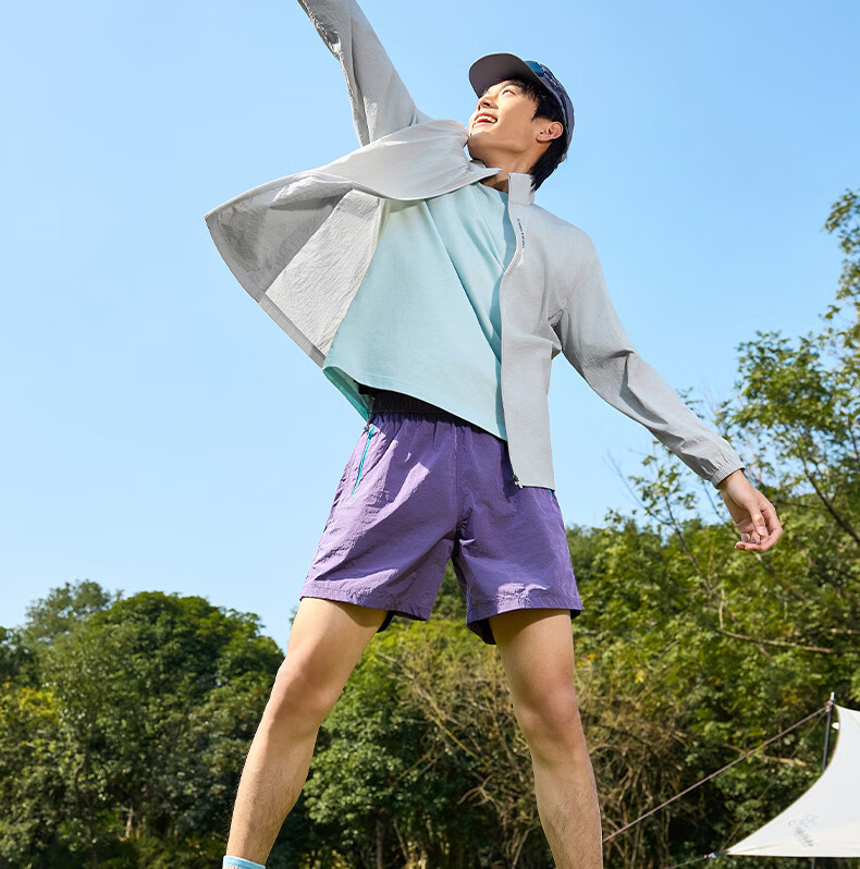 361° Men's Sunscreen Jacket Spring Summer UPF100+ Sports Outdoor Stand Collar Cooling Quick-Dry Coat 652624611-3 5
