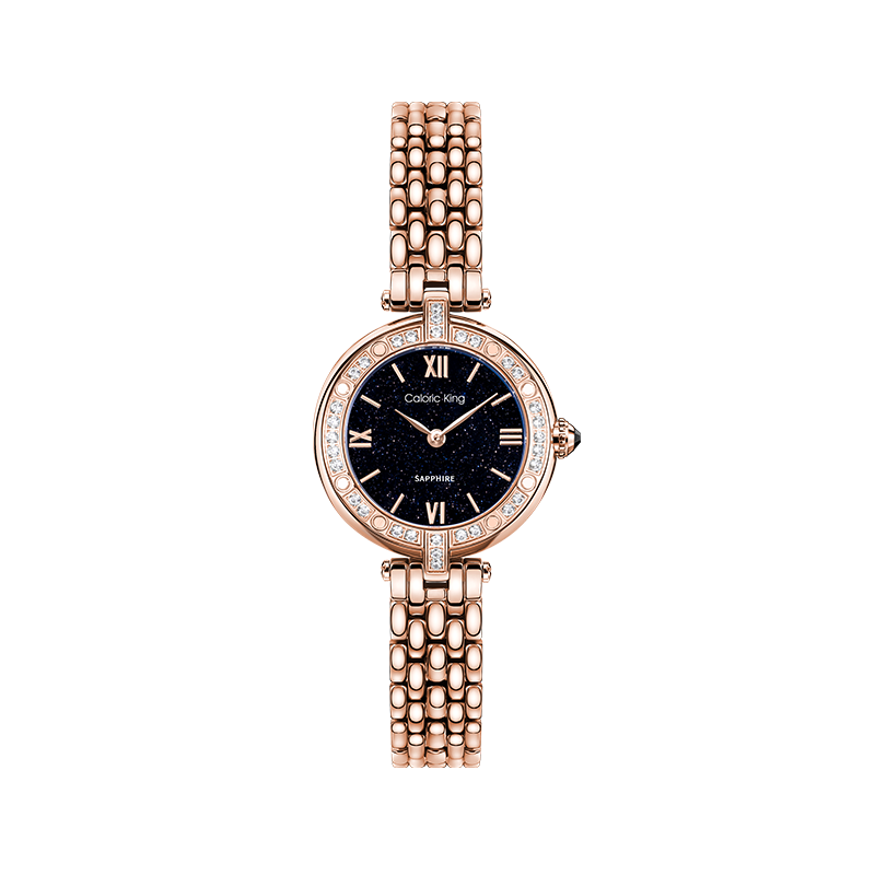 Caloric King Starry Sky Women's Watch High-End Swiss Movement Waterproof Diamond-Studded Quartz Wristwatch for Women