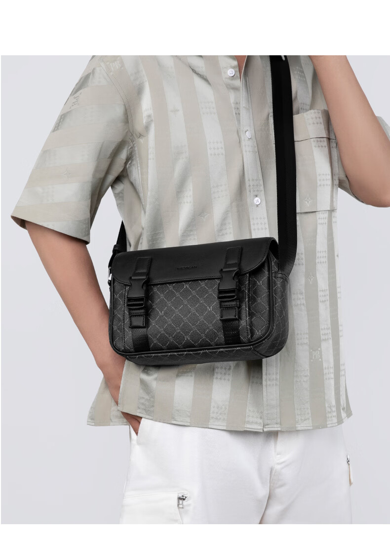 MEXICAN Men's Printed Casual Commuter Crossbody Shoulder Bag Phone Bag Birthday Gift High-end Light Luxury 12