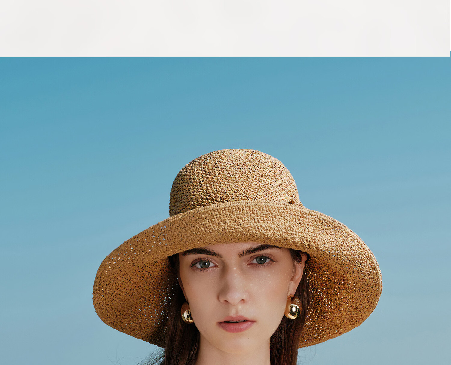 FANCET Women's Hand-Crocheted Straw Hat Spring Summer French Elegant Beach Vacation Floral Foldable Sun Hat 18