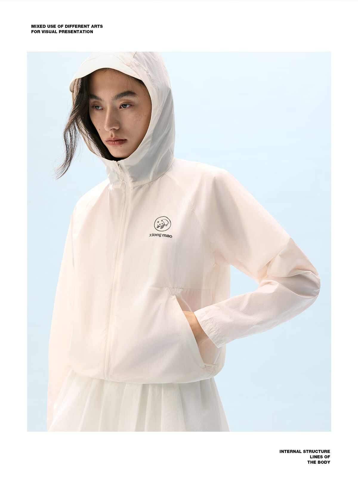 Xiongmao [Ice Stick 3.0], Liu Yifei's Same Style Sun Protection, for Men And Women, Spring And Summer New Ice-Cool Breathable Original Yarn UPF90 Jacket 5081 22