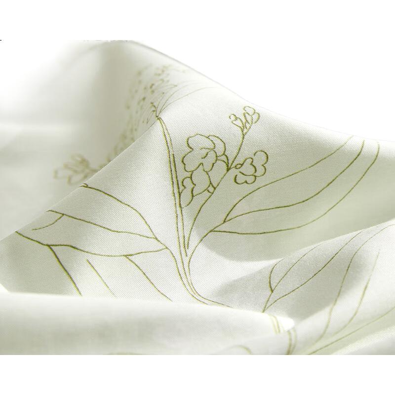 Пододеяльник LUOLAI Home Textile, 100% хлопок, однотонный, зеленый, 220x250 см