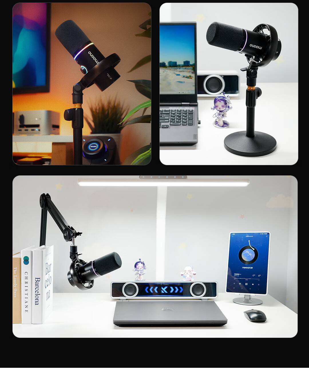Maono Dynamic Wireless Desktop Microphone Noise-Cancelling USB Wired Three-Mode PD200W for Streaming, Gaming, Recording, Dubbing, and Mobile Karaoke 20