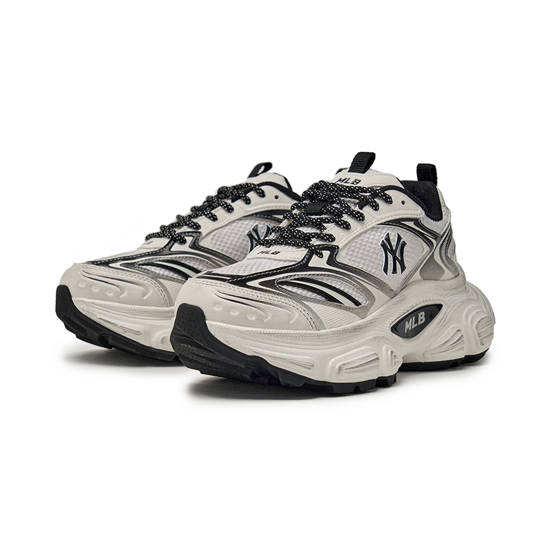 MLB Unisex Retro Vintage Cyber Dad Shoes Height Increasing Model 26 3ASHWC36N-50WHS-275