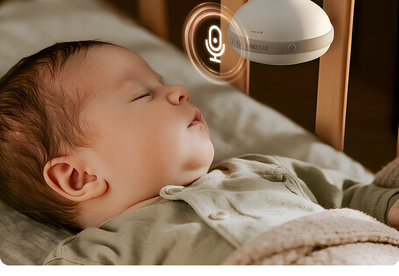EVOCELER UK Baby Soothing Sleep Device 0-6 Months Portable White Noise Machine Sleep Aid Music Sleeper 18