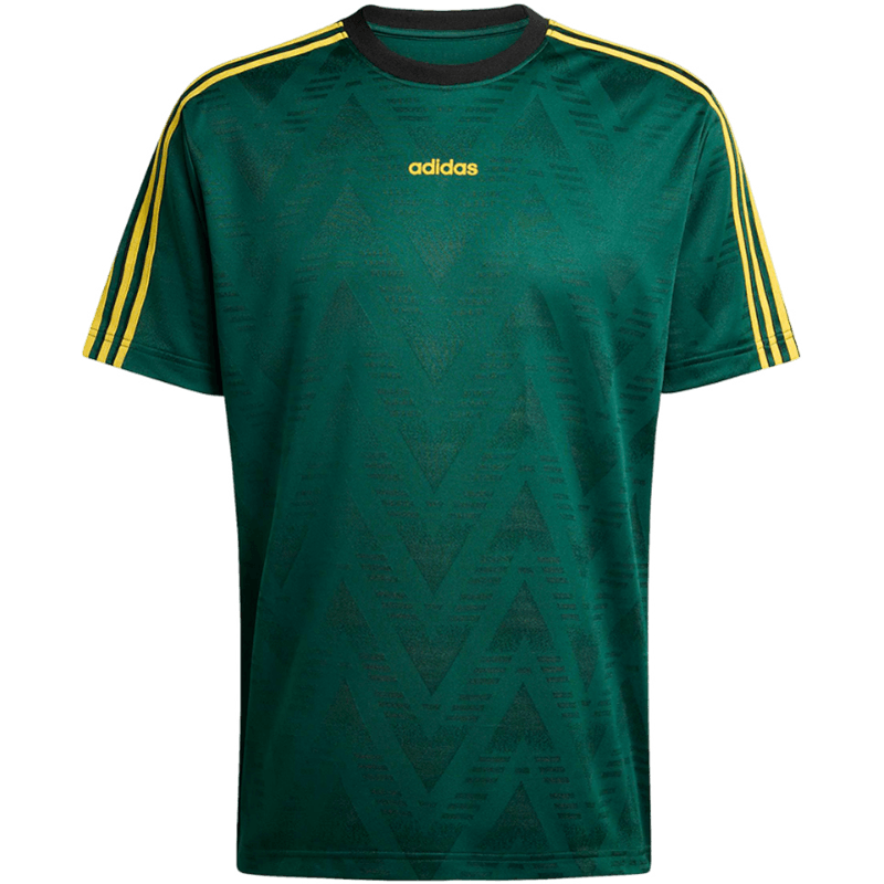 Adidas Originals Men's JACQUARD JSY Short Sleeve Top KE3337 Forest Green L