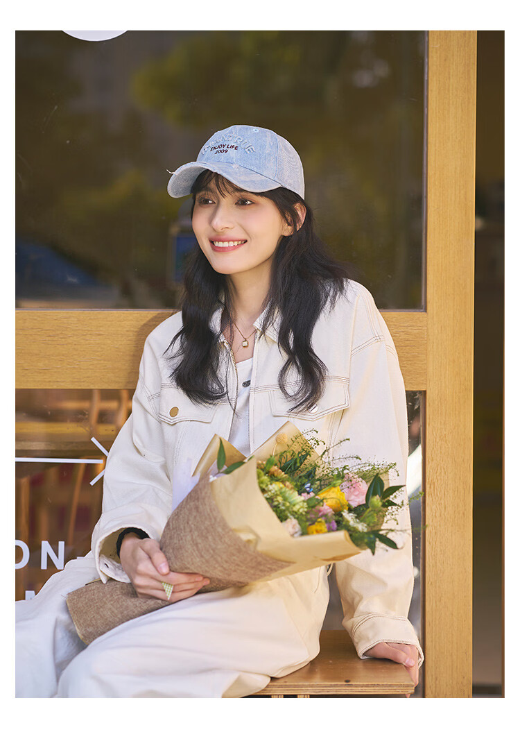 Zhenxiang Women's Baseball Cap Spring Autumn Fashion Embroidered Vintage Four-Season High-End Duckbill Hat Face-Slimming Y1029 9