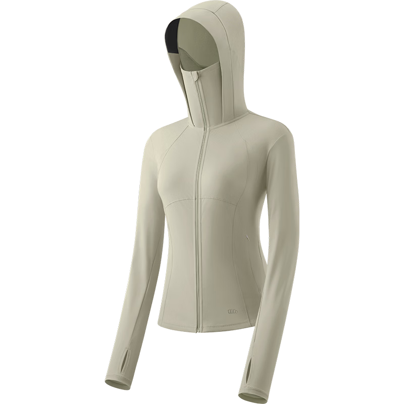 Beneunder Sports Sun Protection Clothing for Women AL900, Hot Girl UV-Resistant Slimming Outdoor Wear, Cold Tea Gray, XL