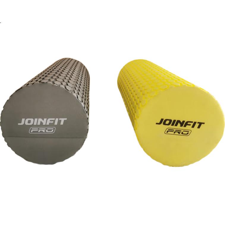 Массажный ролик JOINFIT Solid Foam Roller PRO Version Fitness Muscle Massage Yoga Column, Черный, 45см