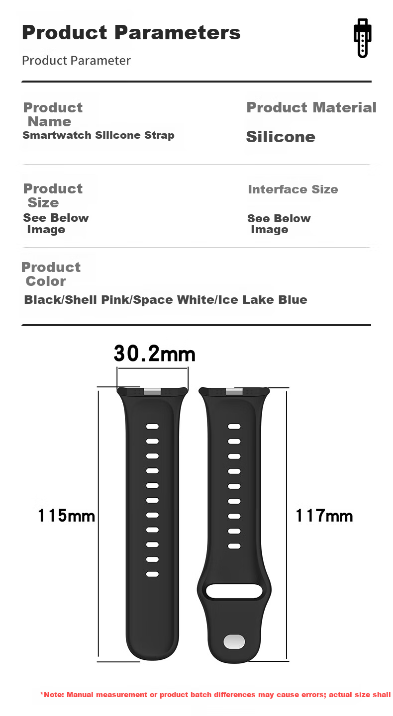 KMaxAI Silicone Strap for vivo WATCH GT 2 iQOO GT 2 Dopamine Sports Watch Band Women's Colorful Fresh Replacement Black 5