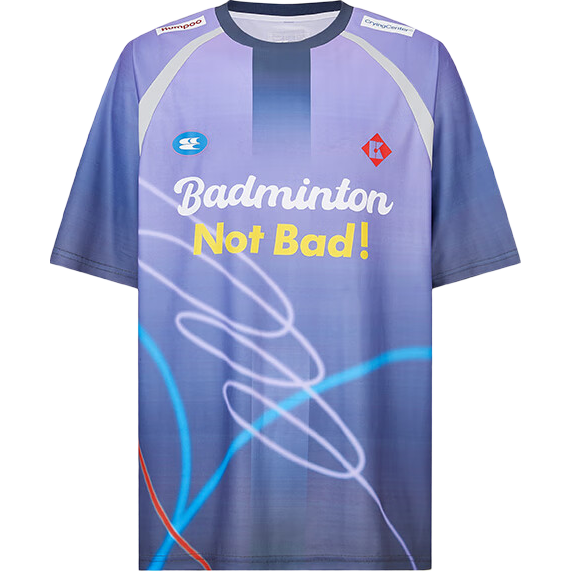 KUMPOO ACT251607 Unisex Breathable Quick-Dry Badminton T-Shirt Purple M