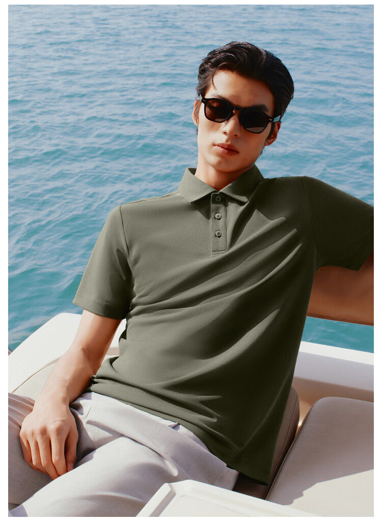 Thumb White Small T Comfortable Short Sleeve Polo Shirt Men 26 Spring Summer Breathable Business Casual White Small T Bright White M 14