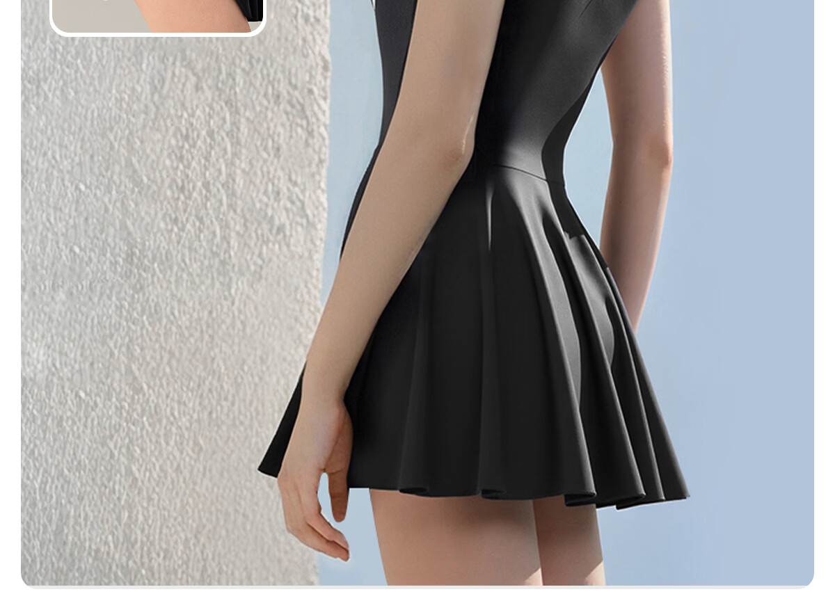 361° Women's One-Piece Swimsuit Dress, Plus Size 26 New Style, Elegant Conservative Large Size Slimming Swimwear [Jingdong Exclusive] 9