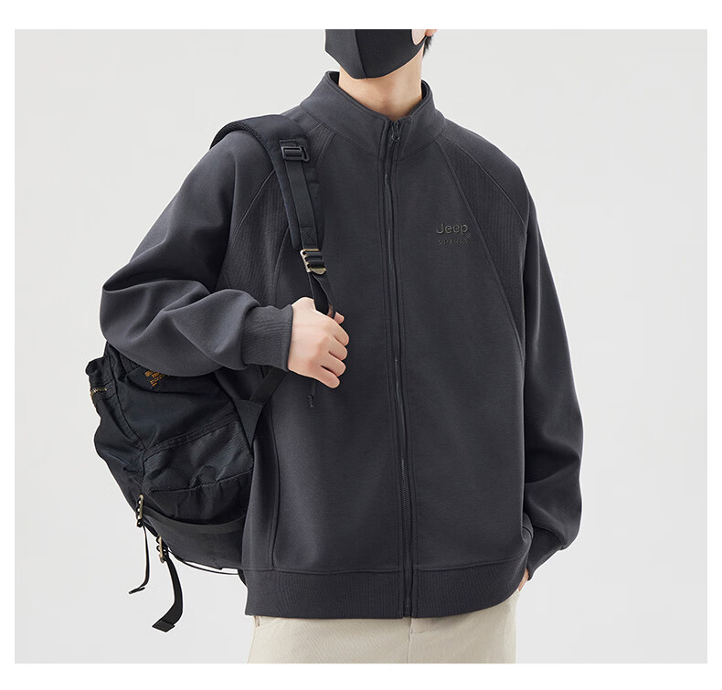 JEEP SPIRIT Men's Jacket Hoodie High-End 2026 Spring Autumn Stylish Sport Casual Trendy Top 11