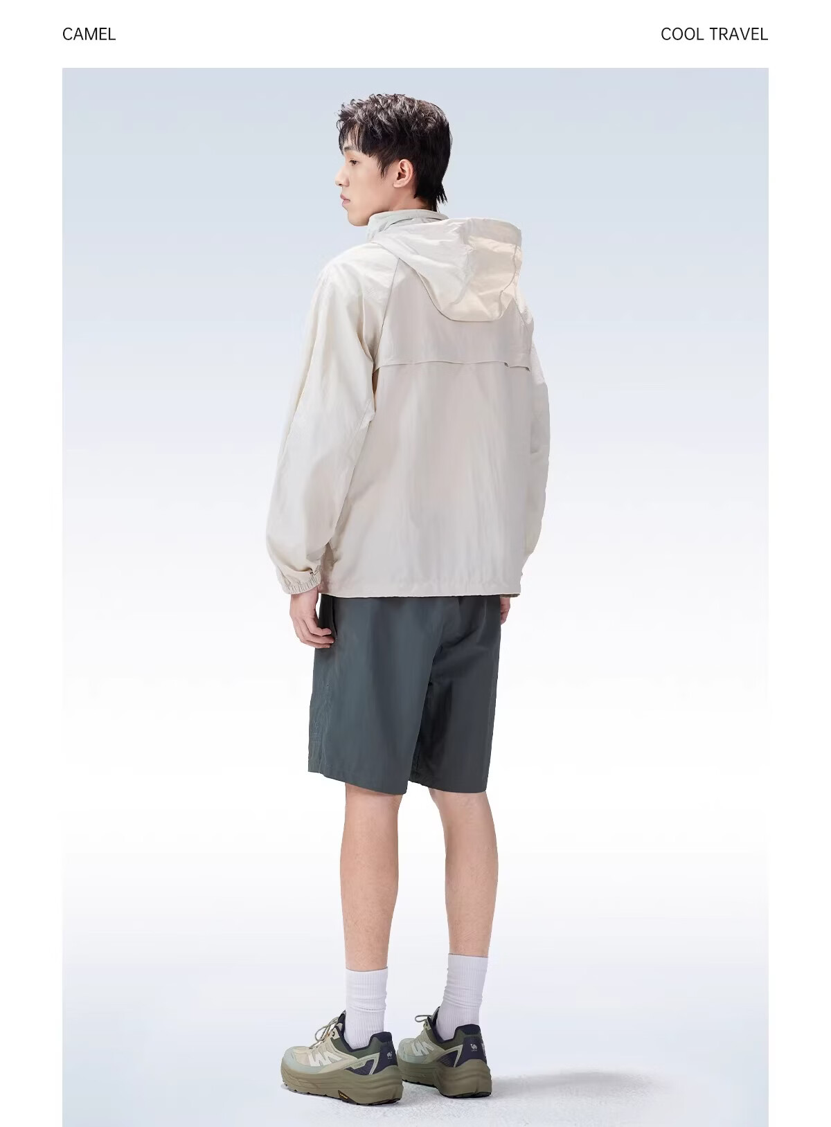 CAMEL Outdoor Sun Protection Jacket 2026 Spring Summer New Windproof Breathable Men's Hooded Water-Repellent Sports Coat 5016 7