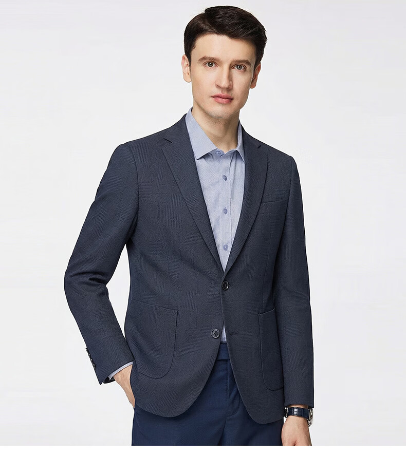 Shanshan Wrinkle-Resistant Non-Iron Men's Suit Spring Summer Lightweight Business Casual Single Jacket Middle-Aged and Young Dad Workwear Coat 12