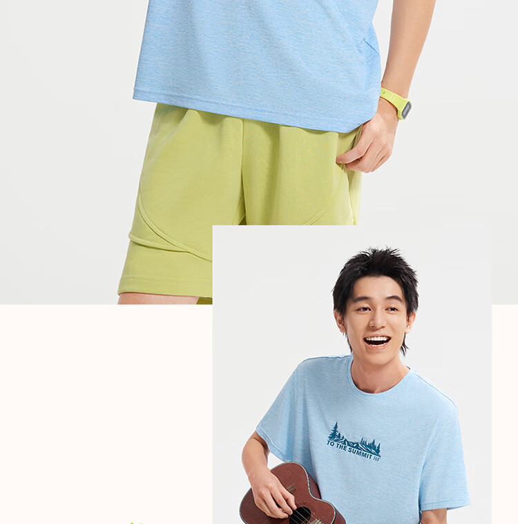 361° Men's T-Shirt Spring Summer New Quick-Dry Loose Outdoor Sports Casual Short Sleeve Top 652623102-2 19