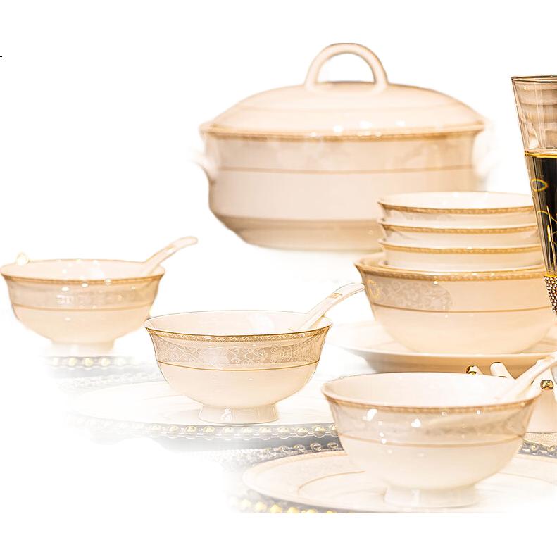 Набор посуды Chudi Ceramic, для дома, подарок на новоселье, элегантный и стильный набор из 20 предметов с палочками для еды