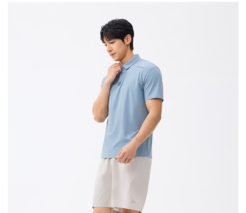 361° Men's Short Sleeve Polo Shirt Spring Summer Sports Casual Sun Protection Cooling Top 652624104-5 19